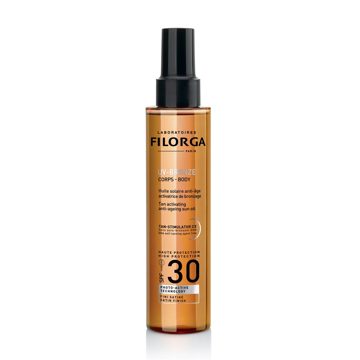 FILORGA UV-BRONZE, aliejus kūnui, SPF30+, 150 ml