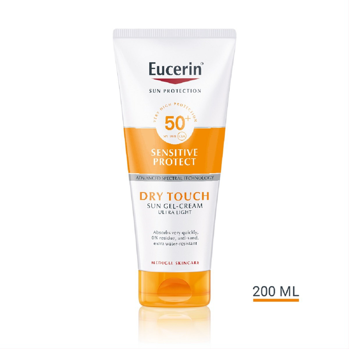 EUCERIN OIL CONTROL DRY TOUCH, gelinis kremas nuo saulės kūnui, SPF50+, 200 ml