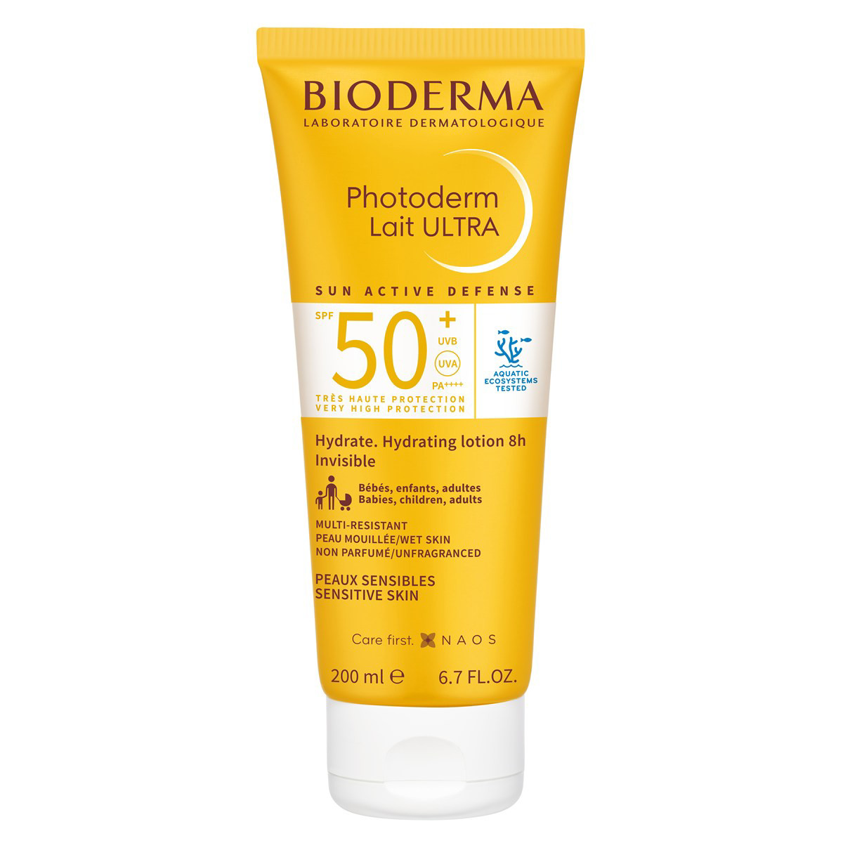 BIODERMA PHOTODERM LAIT ULTRA, apsauginis losjonas nuo saulės, SPF50+, 200ml