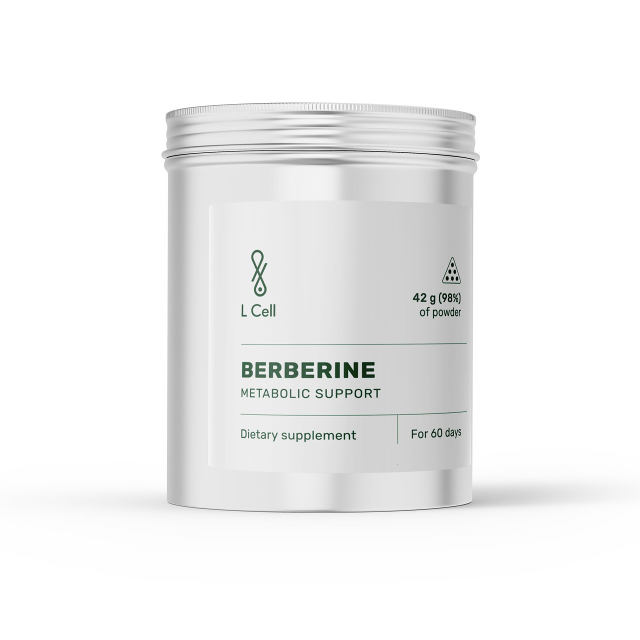 L Cell Berberinas, maisto papildas, 700mg, milteliai, 42g