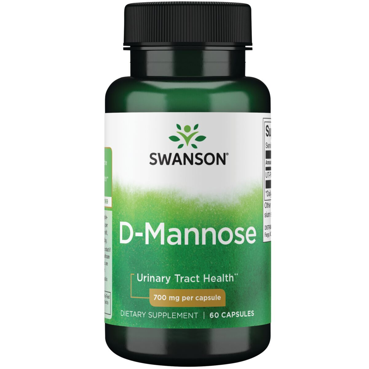 D-MANOZĖ 700 Mg, 60 kapsulių