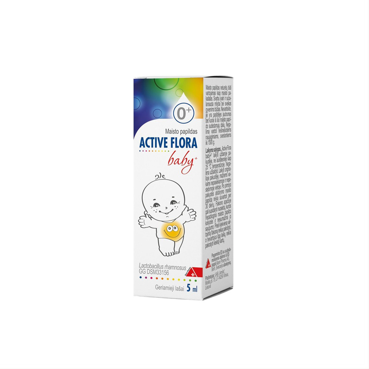 ACTIVE FLORA BABY+, geriamieji lašai, 5 ml