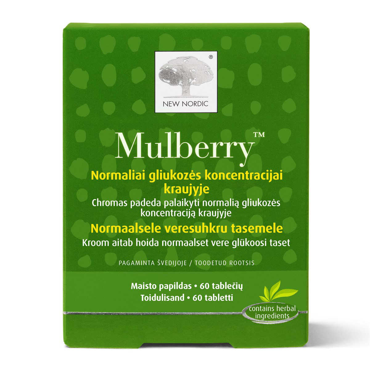NEW NORDIC MULBERRY, 60 tablečių