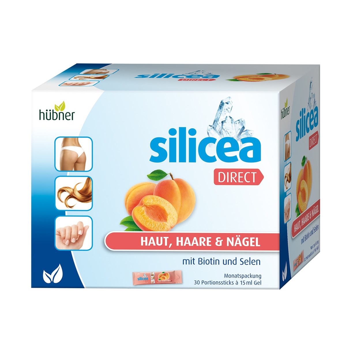 SILICEA DIRECT, abrikosų skonio, 30 paketėlių