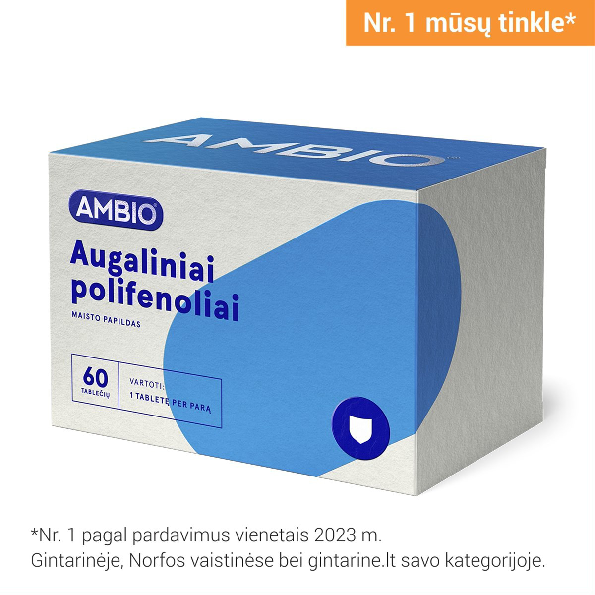 AMBIO AUGALINIAI POLIFENOLIAI, 60 tablečių