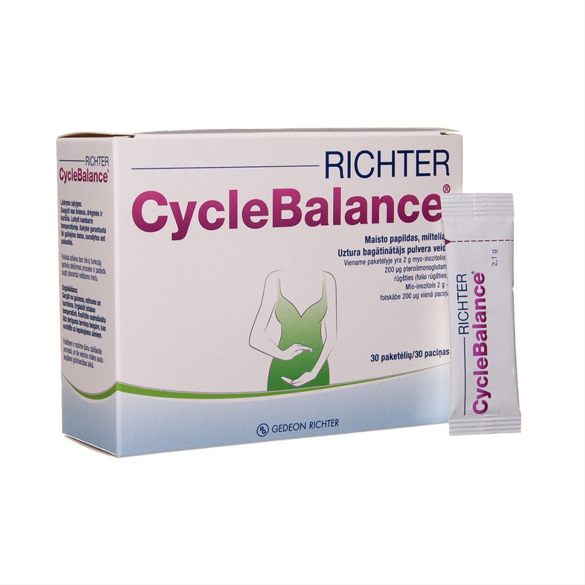 RICHTER CYCLEBALANCE, milteliai paketėlyje, 30 vnt.