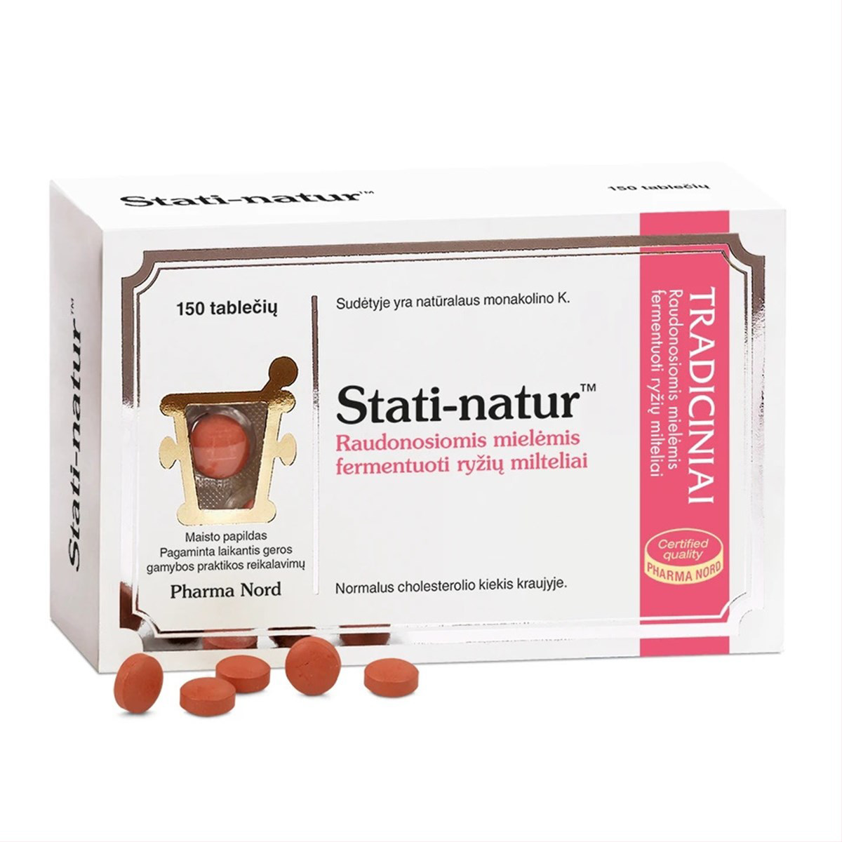 STATI-NATUR, 2,5mg, 150 tablečių