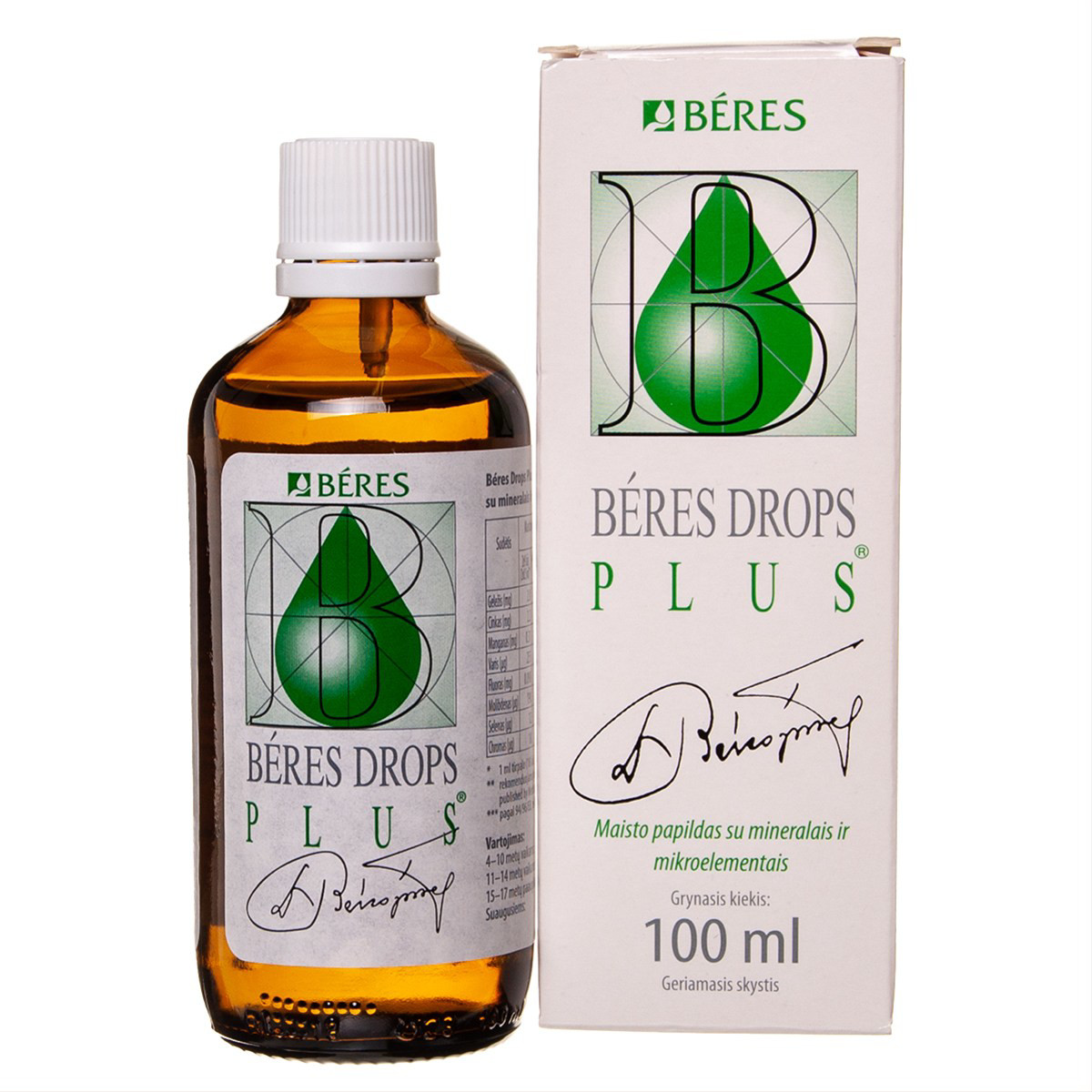 BERES DROPS PLUS, geriamieji lašai, 100 ml