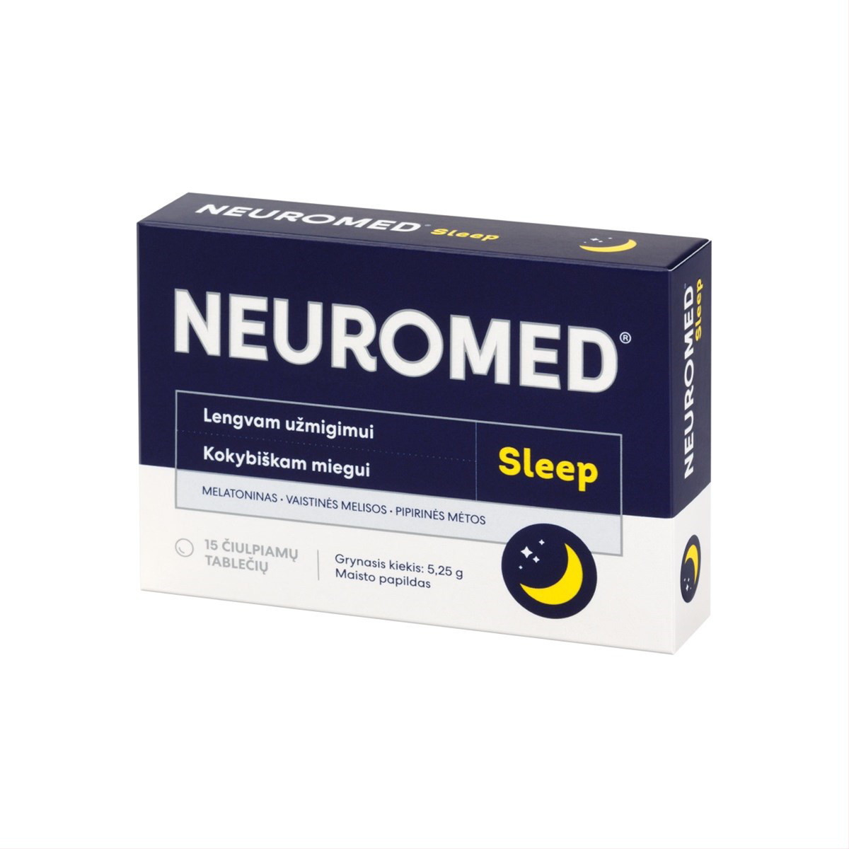 NEUROMED SLEEP, 15 čiulpiamųjų tablečių