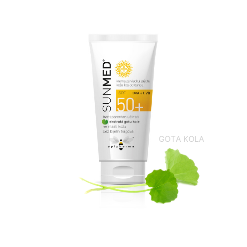 SUNMED SPF 50+ aukštos apsaugos veido kremas nuo saulės, 50ml