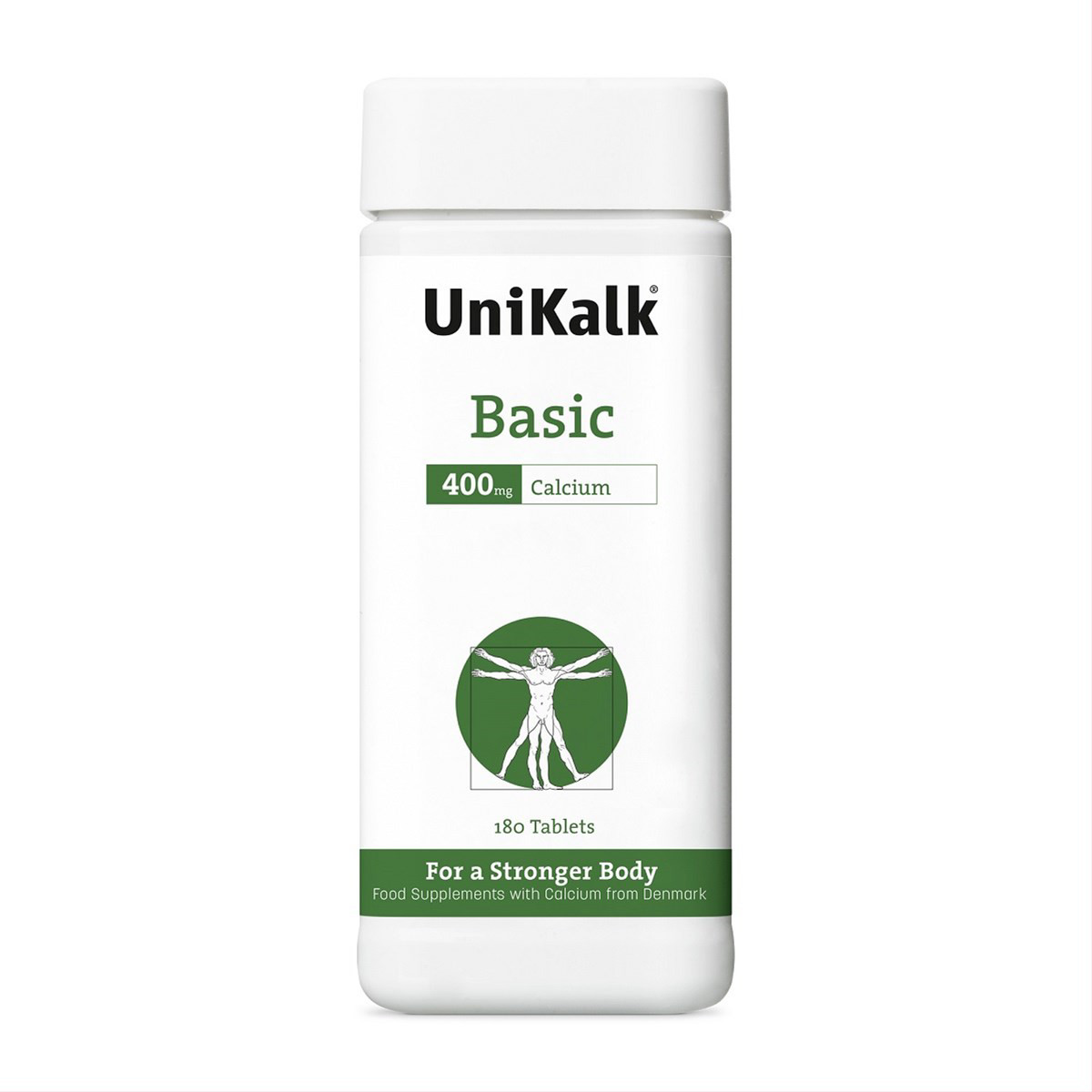 UNIKALK CALCIUM BASIC, 180 tablečių