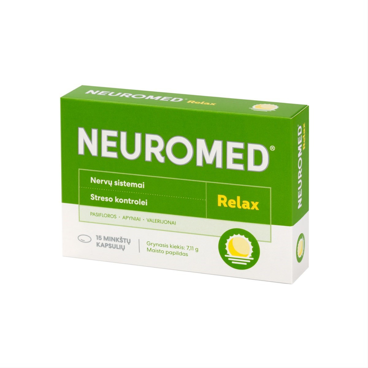 NEUROMED RELAX, 15 minkštų kapsulių