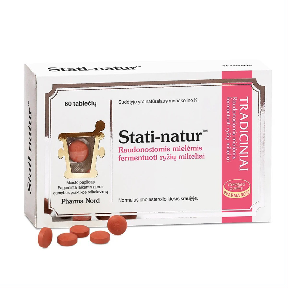 STATI-NATUR, 2,5mg, 60 tablečių