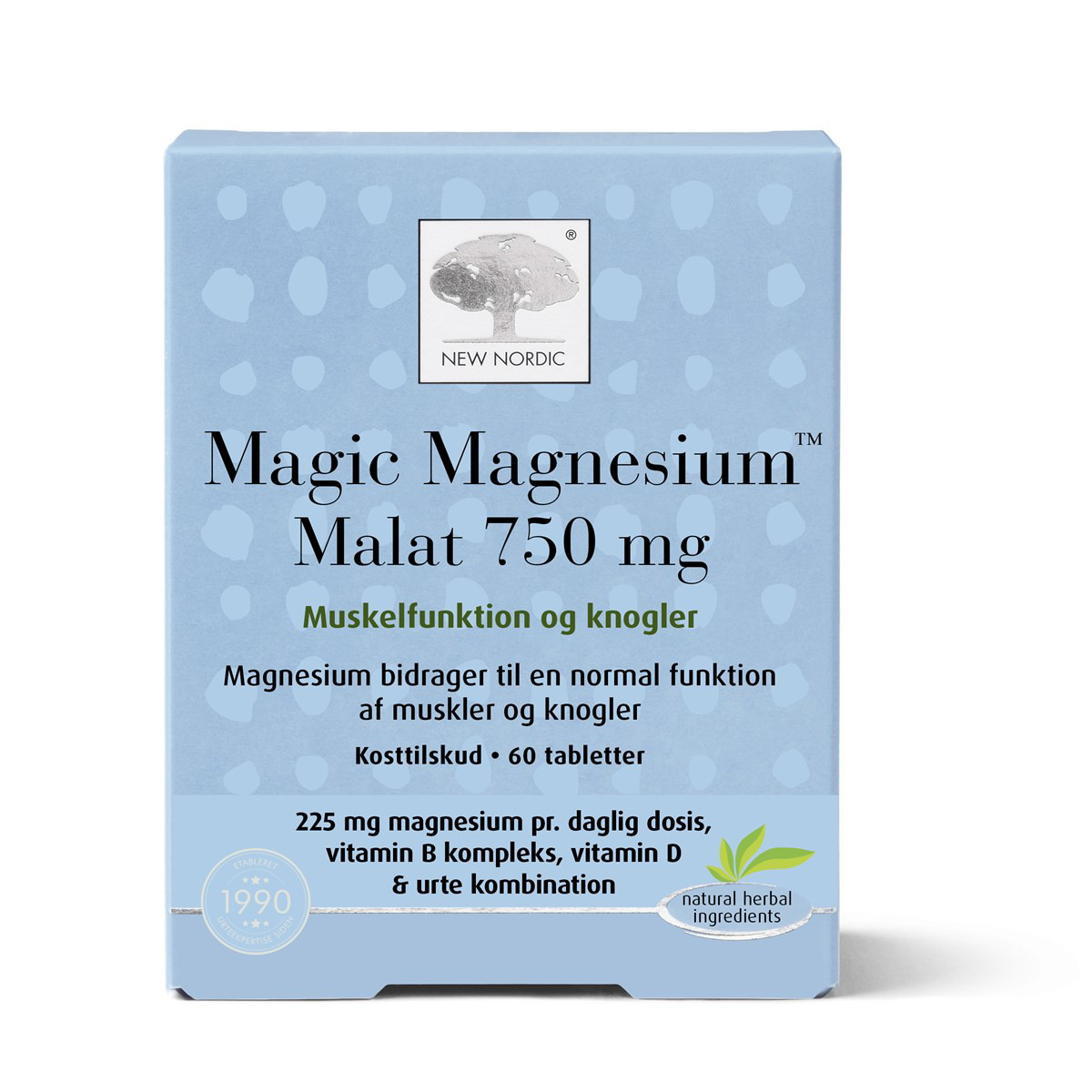 NEW NORDIC MAGIC MAGNESIUM MALAT, 60 tablečių