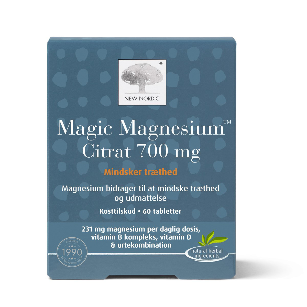 NEW NORDIC MAGIC MAGNESIUM CITRAT, 60 tablečių