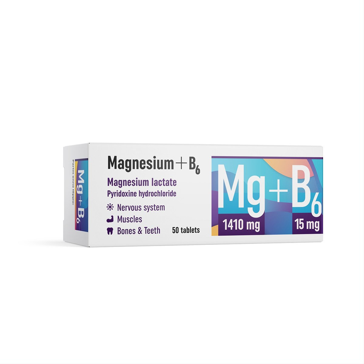 MAGNIS + VITAMINAS B6, 50 tablečių