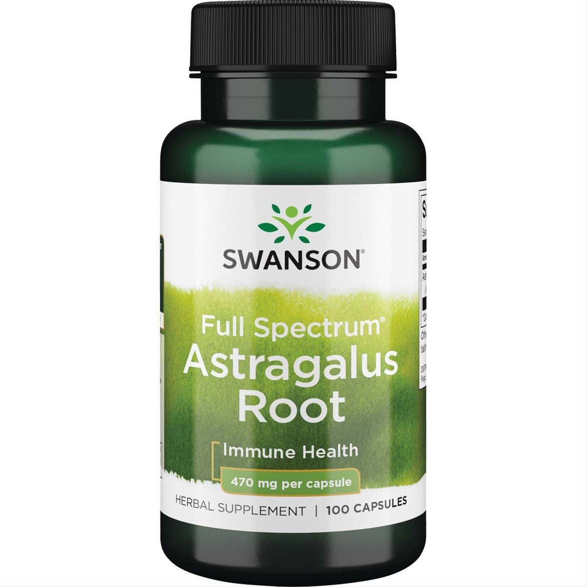 SWANSON ASTRAGALUS (KULKŠNĖ), 470 mg, 100 kapsulių