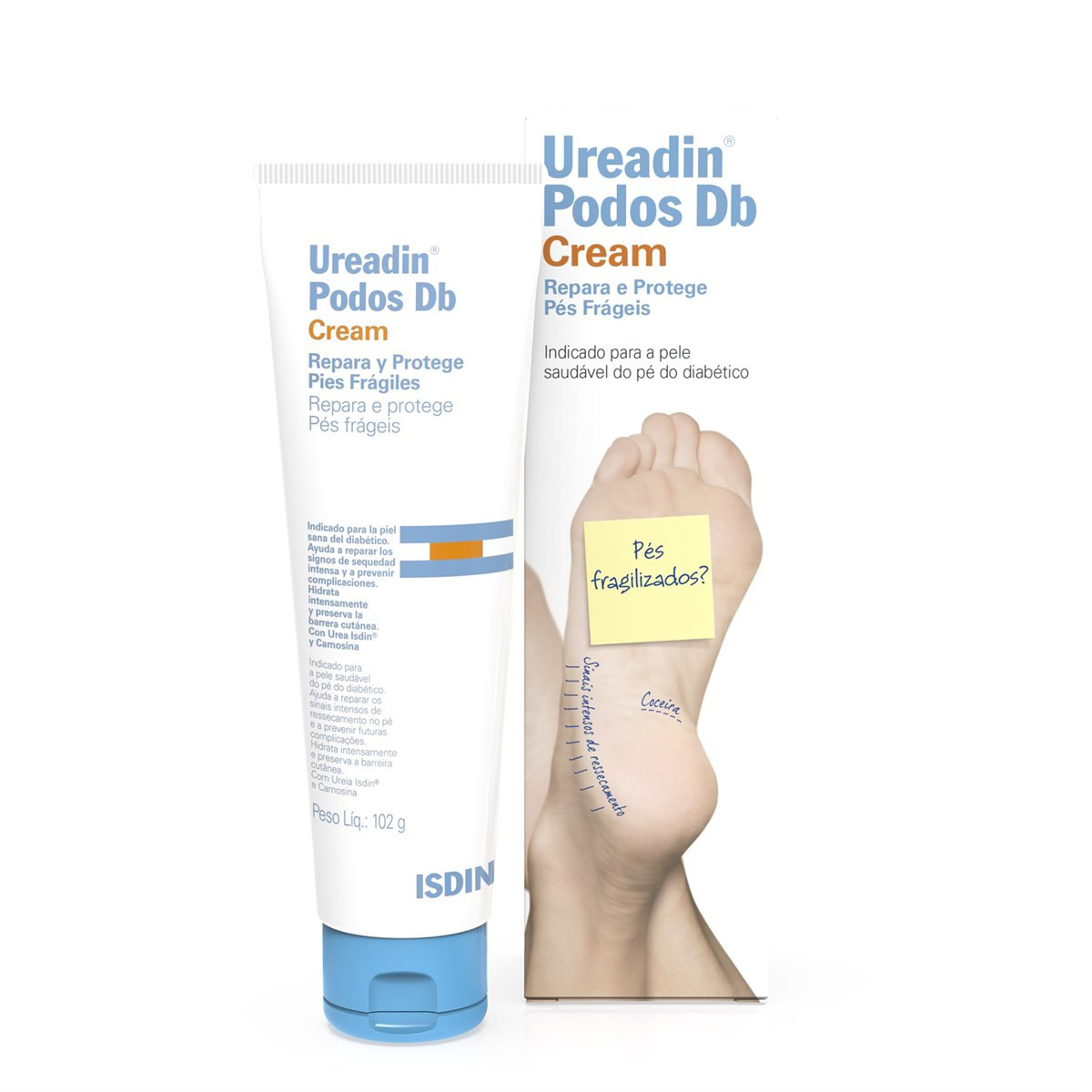 ISDIN UREADIN PODOS Db, atkuriamasis kremas diabetinei pėdai, 100 ml