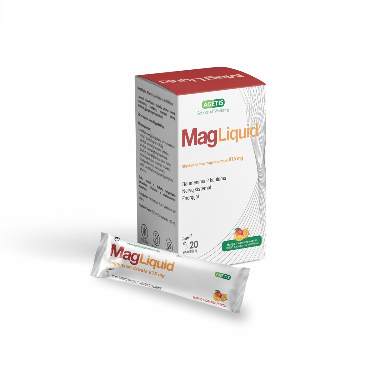 MAGLIQUID, 15 ml, 20 paketėlių