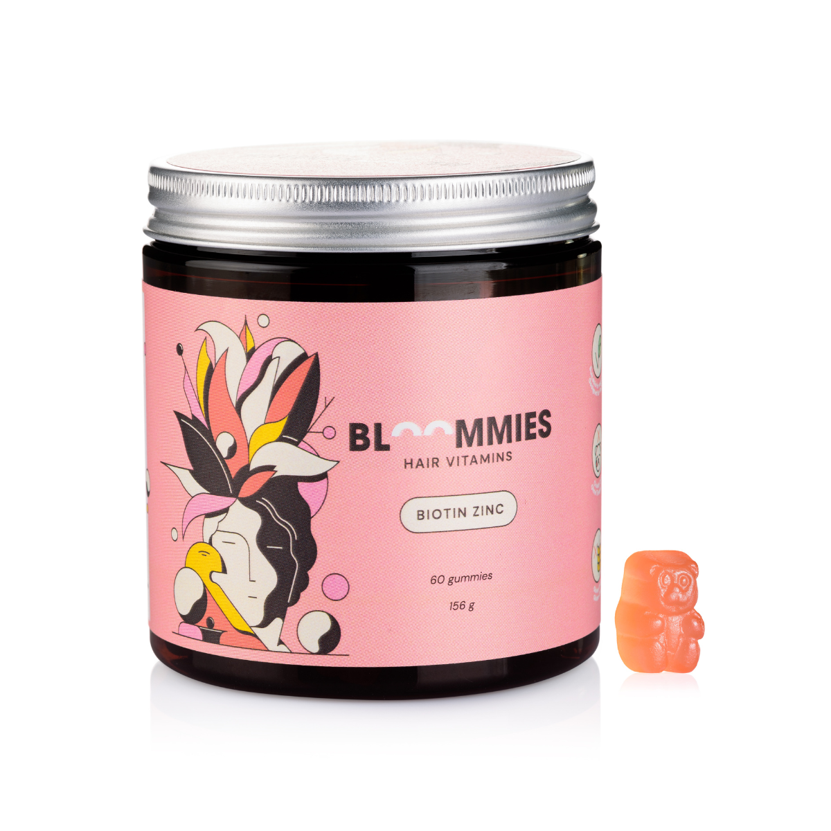 BLOOMMIES HAIR VITAMINS, 60 guminukų