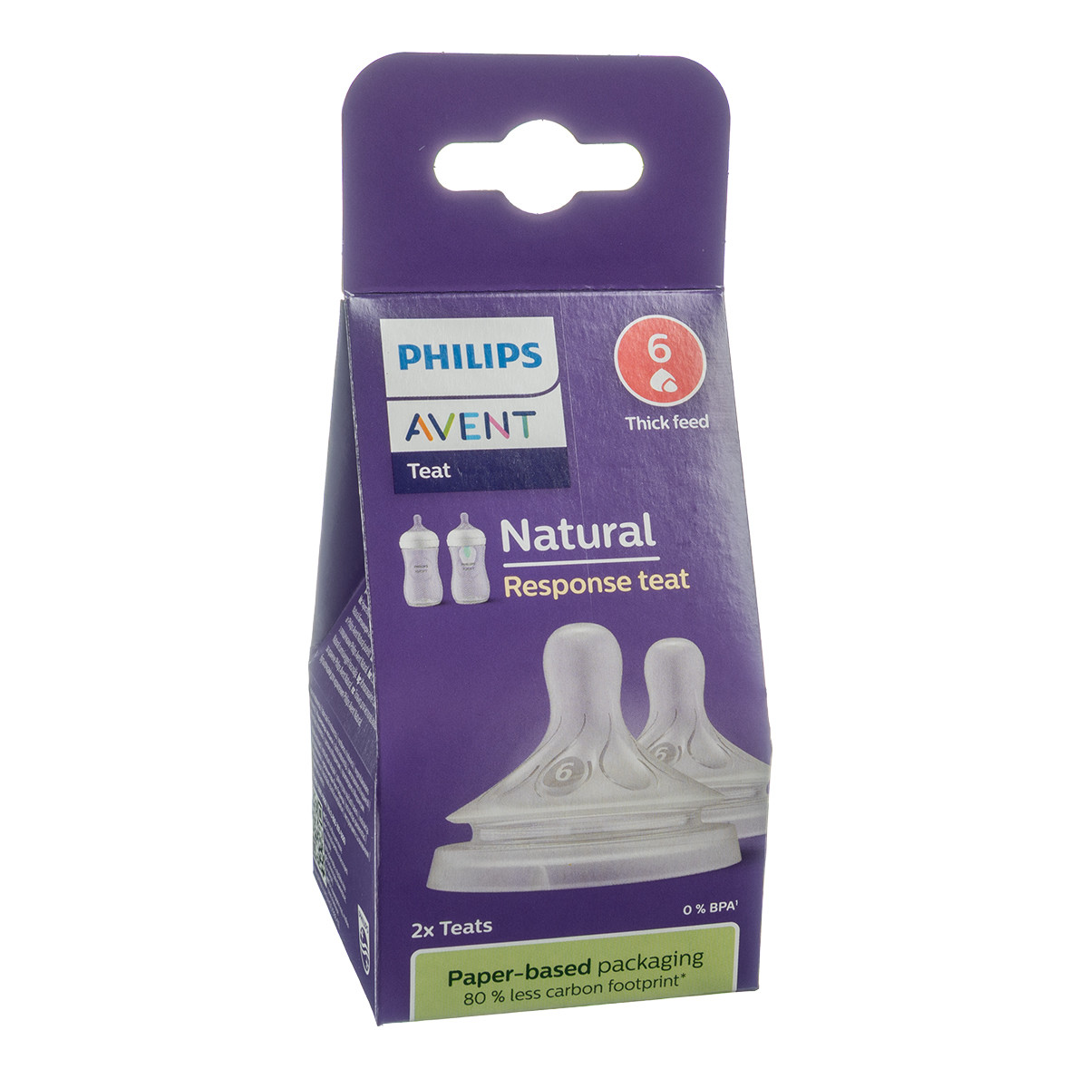 PHILIPS AVENT, silikoninis tirštam maistui (6) "Natural Response" SCY966/02