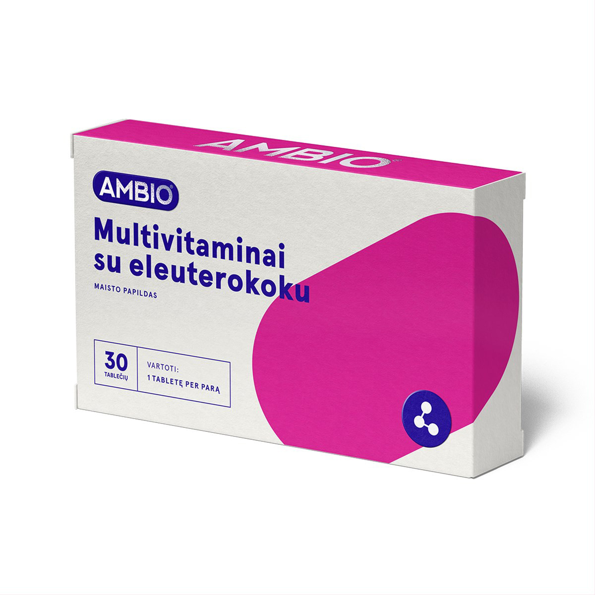 AMBIO MULTIVITAMINAI SU ELEUTEROKOKU, 30 tablečių