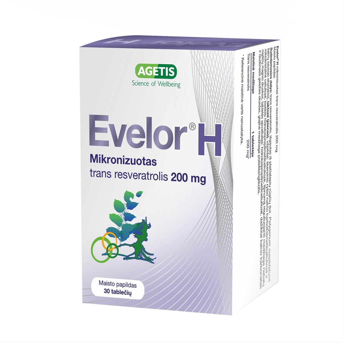 EVELOR H, 200 mg, 30 tablečių