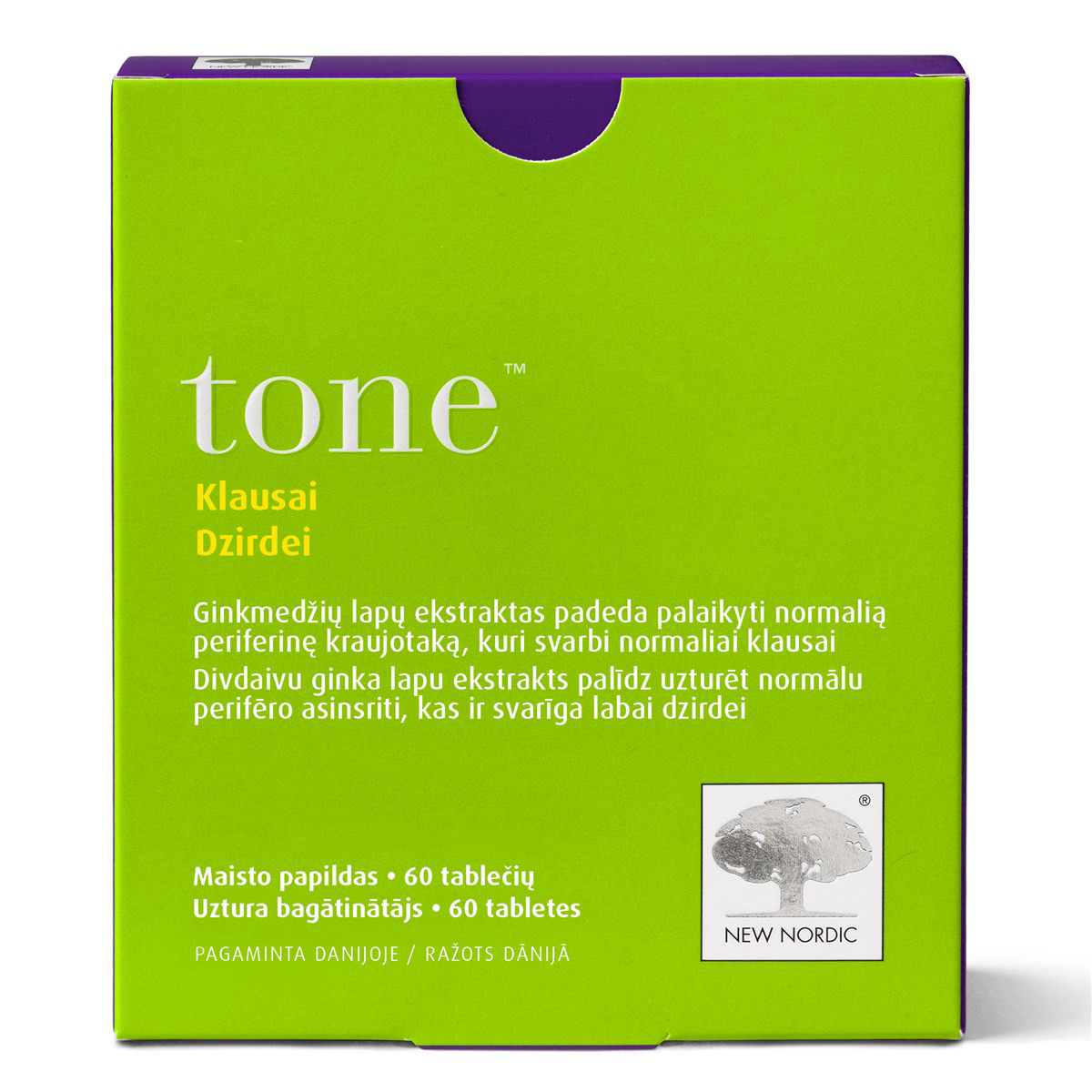 NEW NORDIC TONE, 60 tablečių