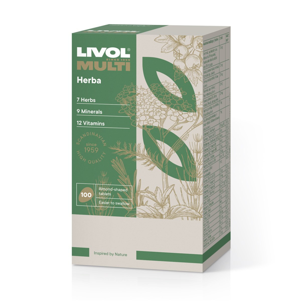 LIVOL MULTI HERBA, 100 tablečių