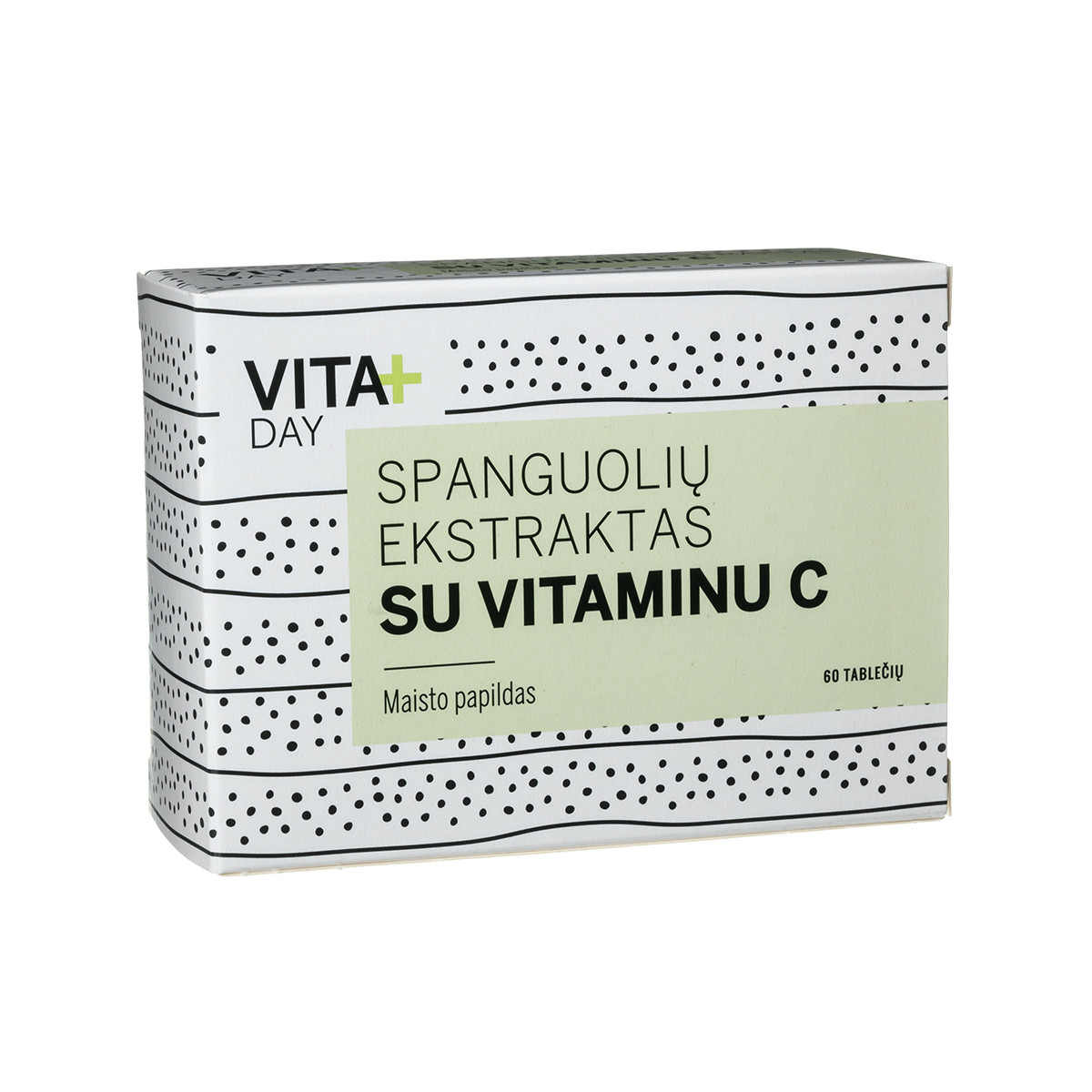 VITADAY SPANGUOLIŲ EKSTRAKTAS SU VITAMINU C, 60 tablečių