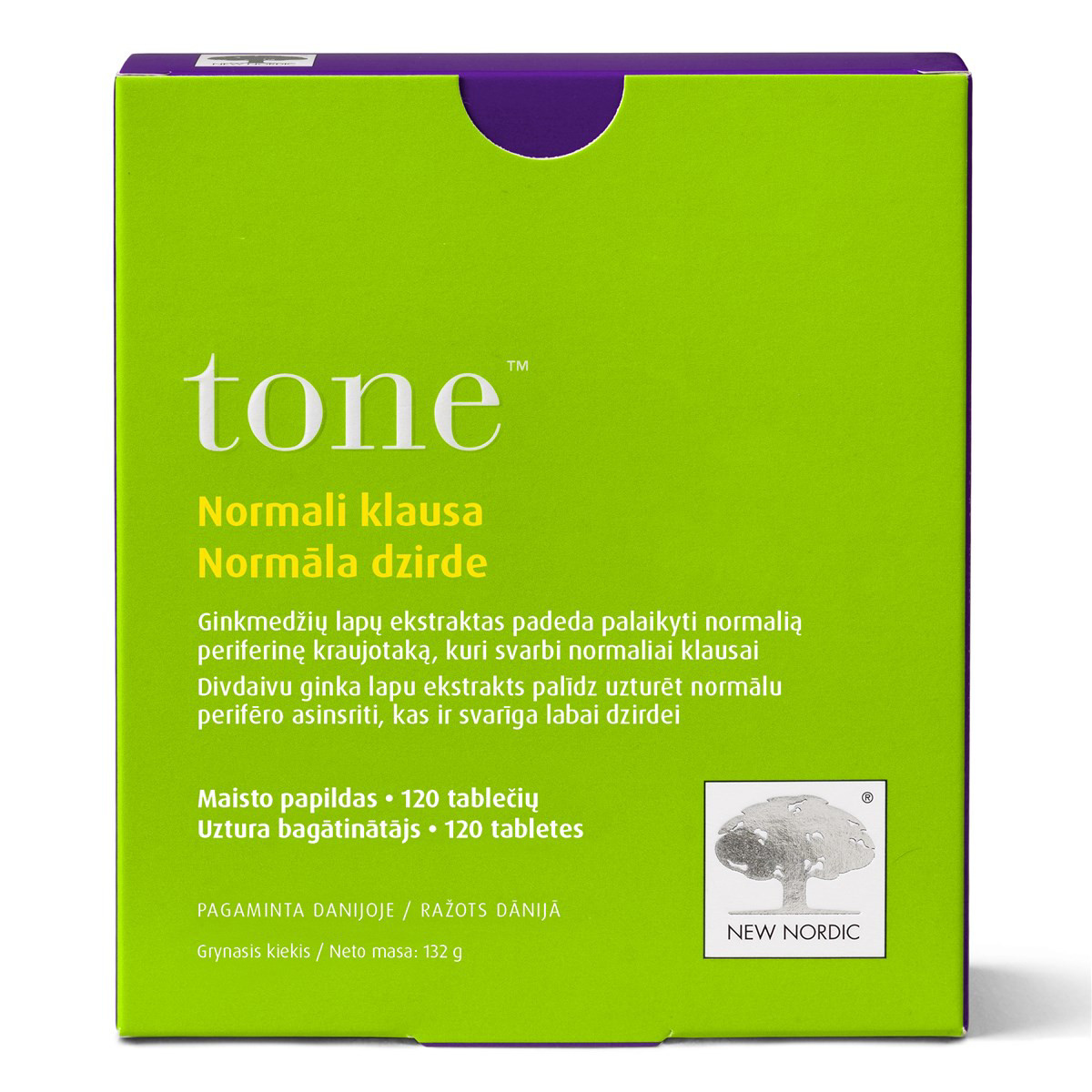 NEW NORDIC TONE, 120 tablečių