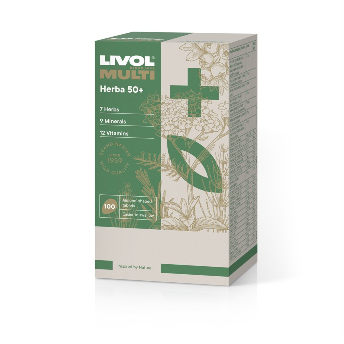 LIVOL MULTI HERBA 50+, 100 tablečių