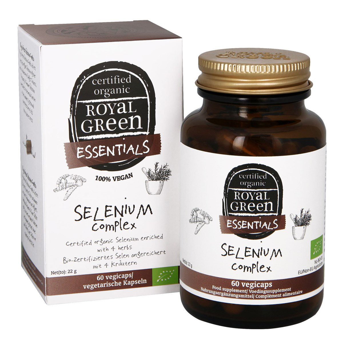 ROYAL GREEN BIO SELENO KOMPLEKSAS, 60 kapsulių