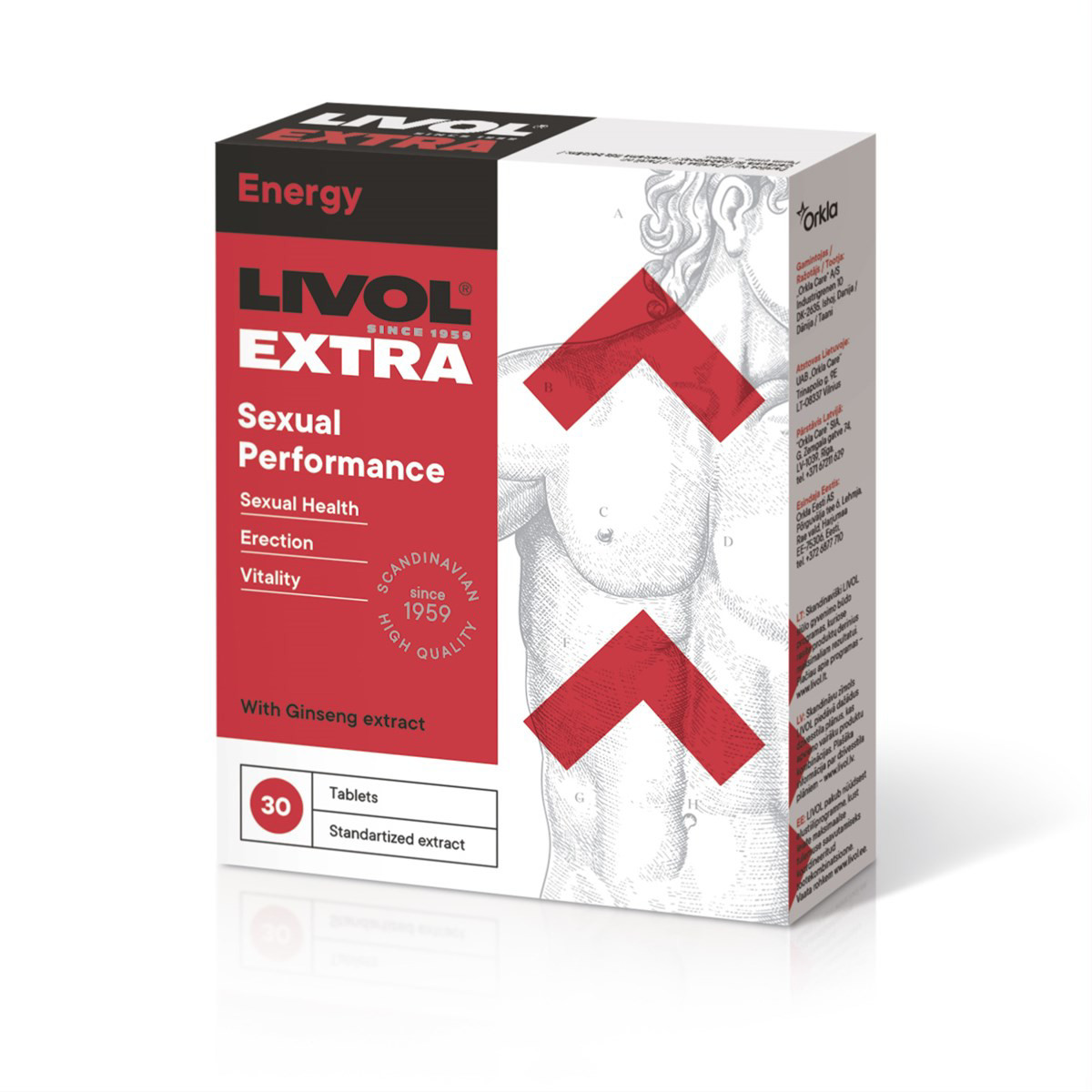 LIVOL EXTRA SEXUAL PERFORMANCE, 30 tablečių