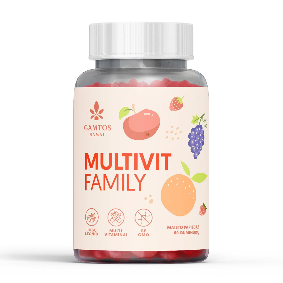 GAMTOS NAMAI MULTIVIT FAMILY, 60 guminukų