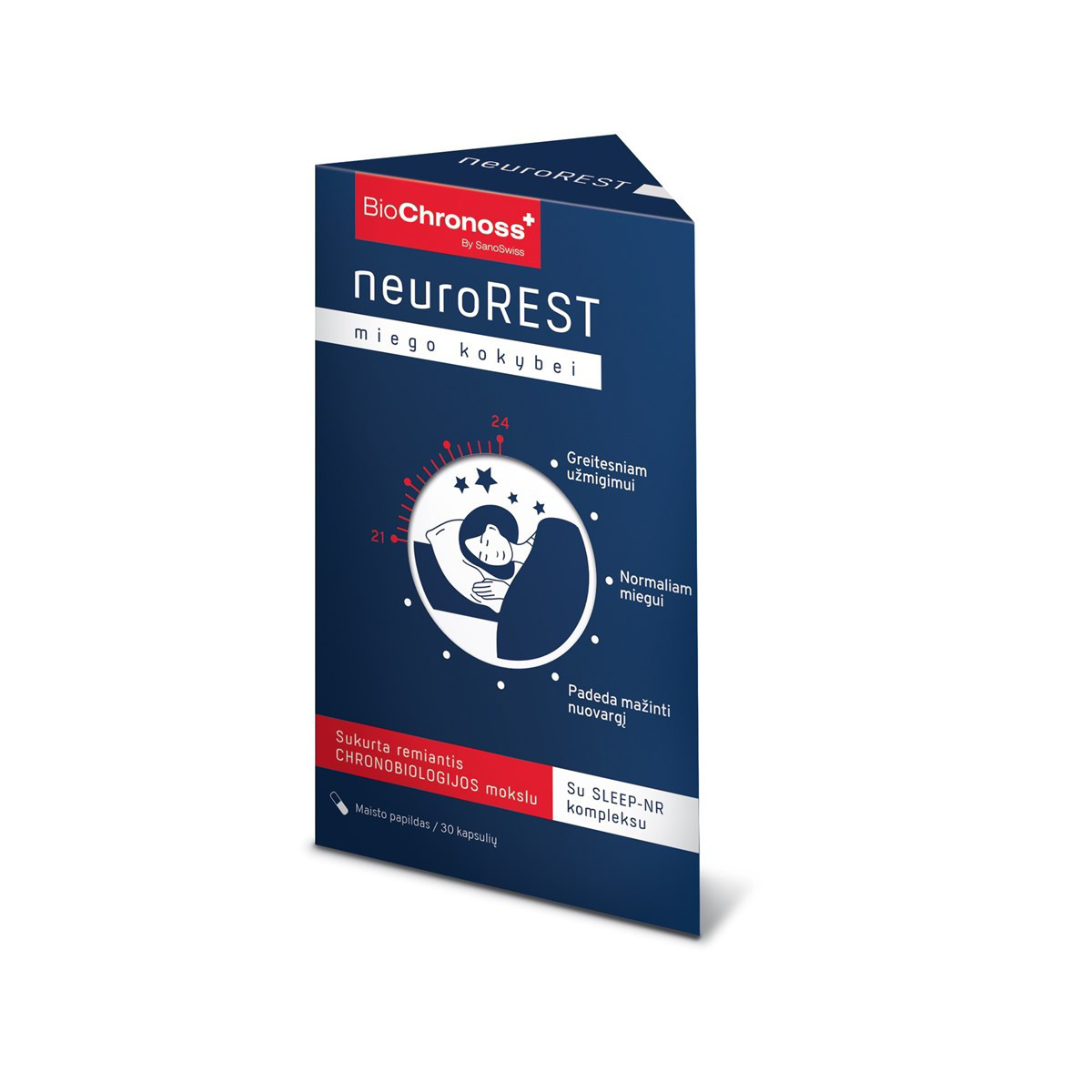 BIOCHRONOSS NEUROREST, 30 kapsulių