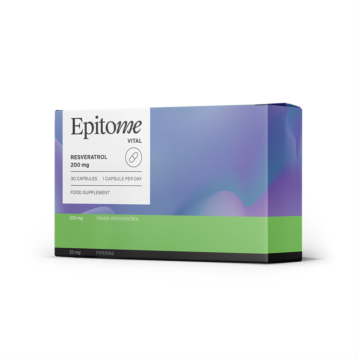 EPITOME VITAL RESVERATROL 200 mg, 30 kapsulių