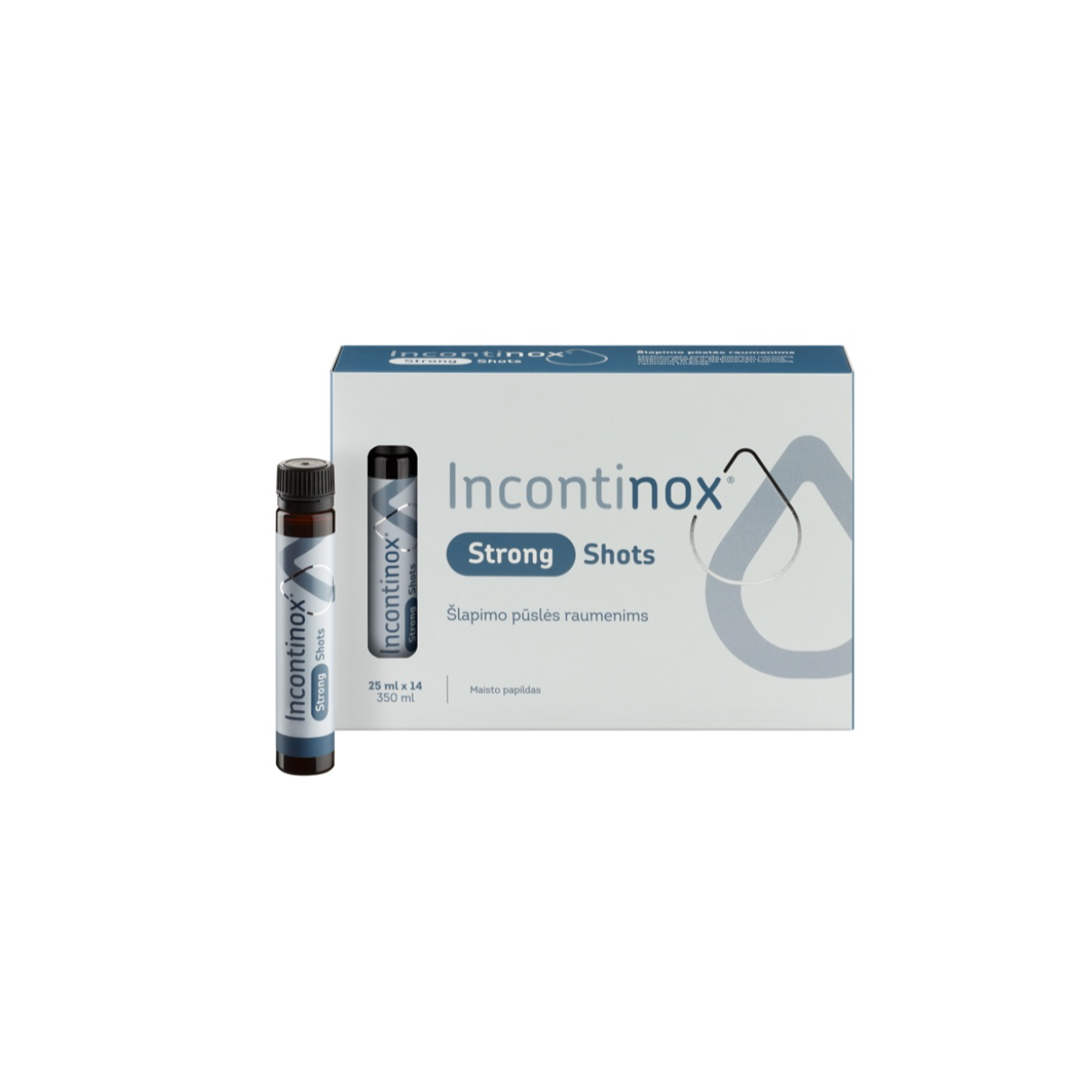 INCONTINOX STRONG SHOTS, 25 ml, 14 buteliukų