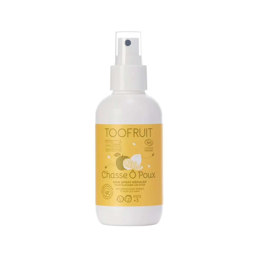 TOOFRUIT Apsauginis purškiklis plaukams nuo utėlių “Chasse Ô Poux”, nuo 3 metų, 125 ml.