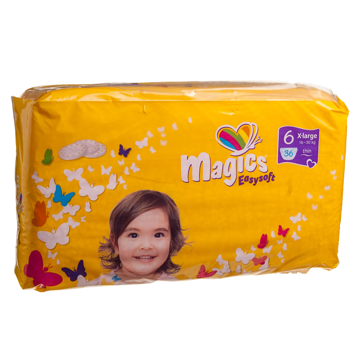 MAGICS EASYSOFT XL, vaikiškos sauskelnės, 16-30 kg, 36 vnt.