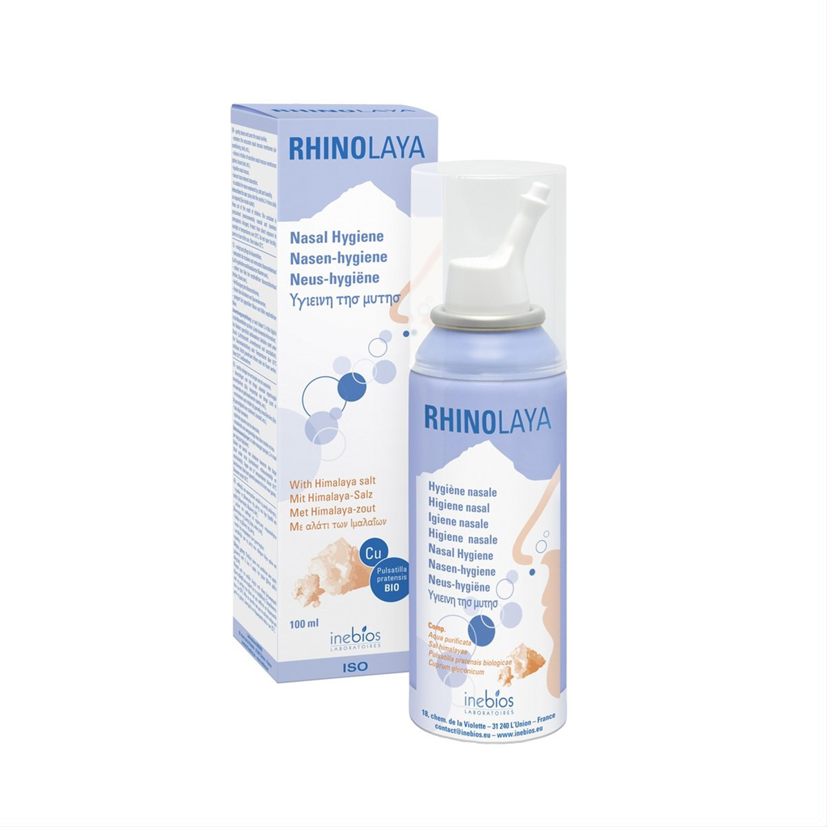 RHINOLAYA, nosies purškalas, izotoninis tirpalas, 100 ml