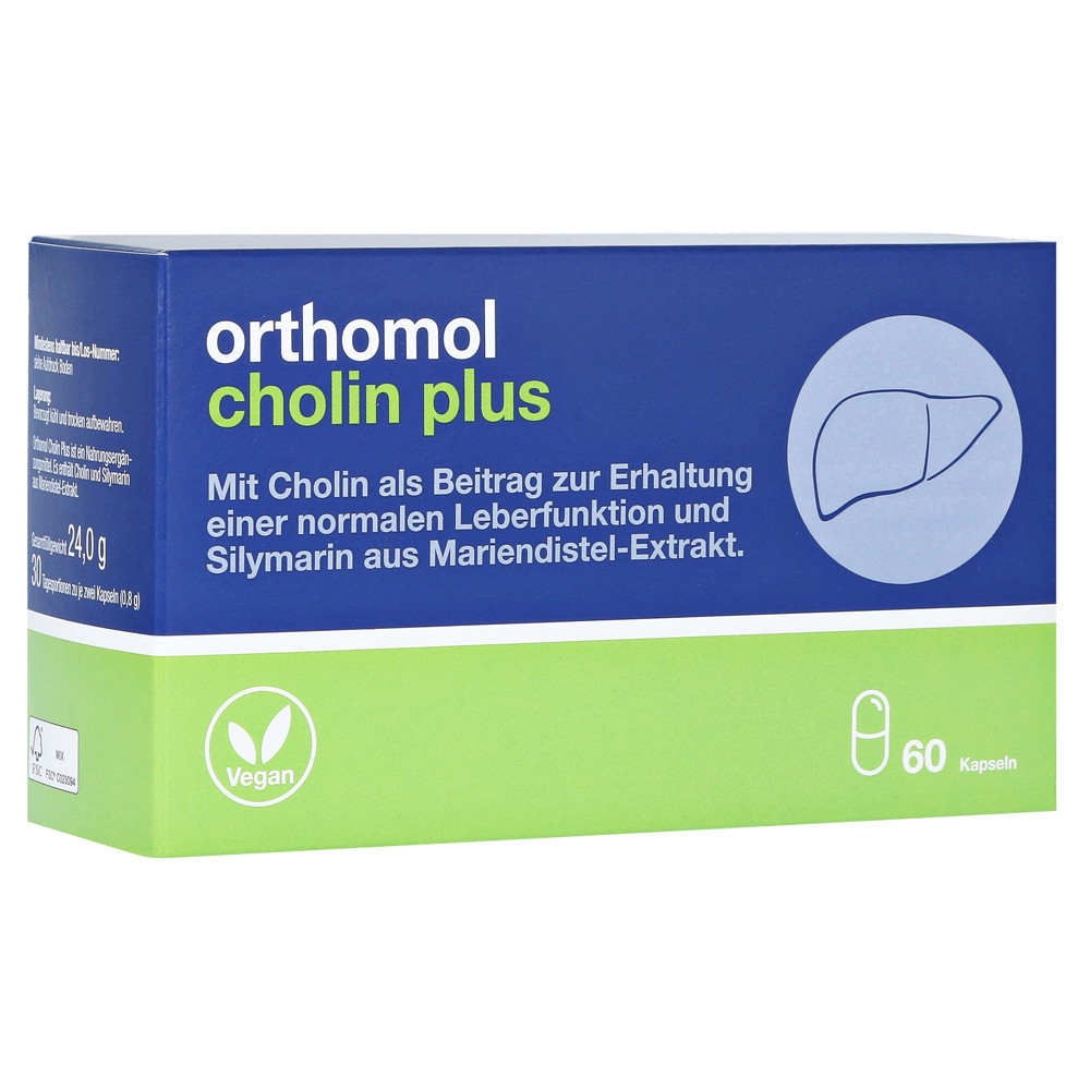 ORTHOMOL CHOLIN PLUS,  30 porcijų