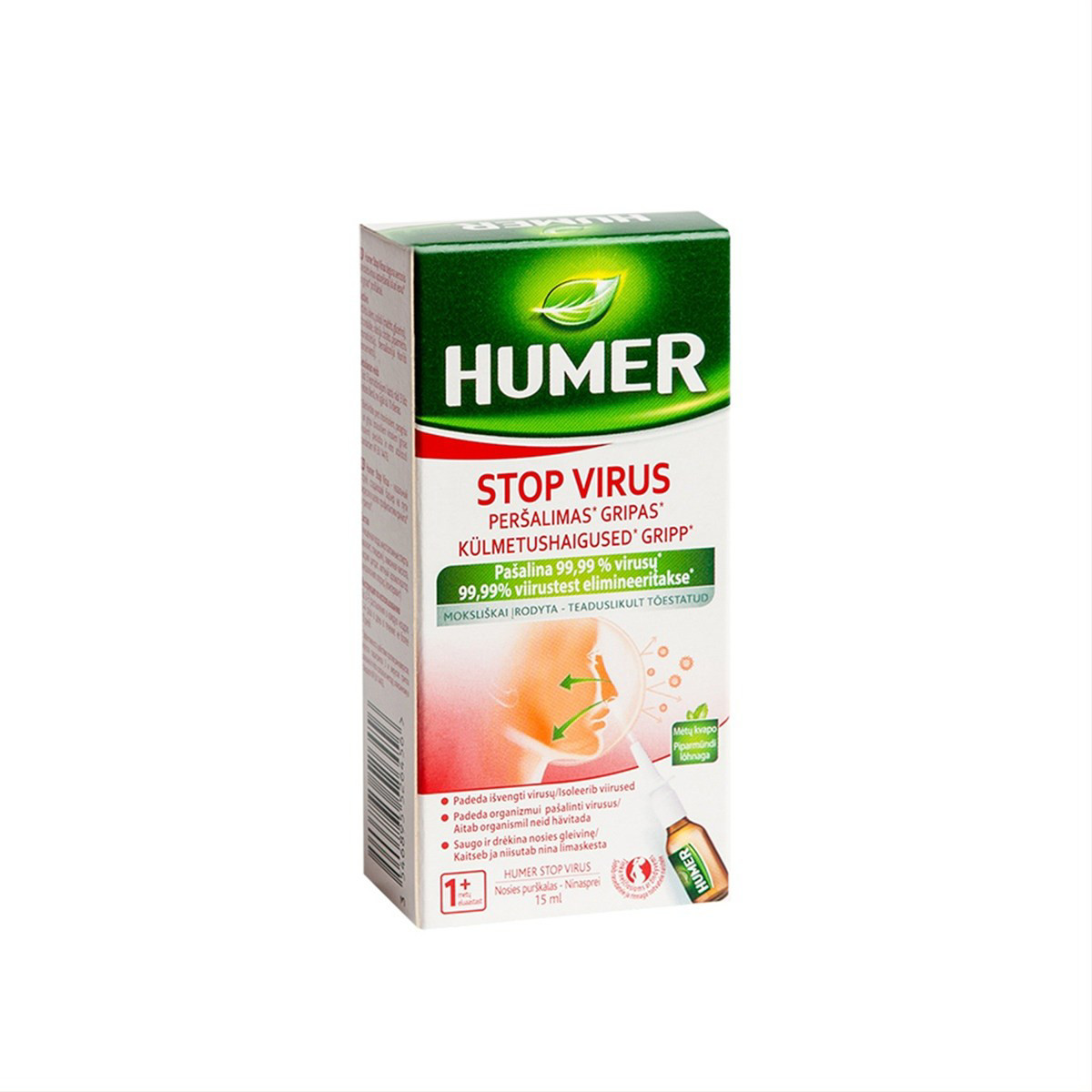HUMER STOP VIRUS, nosies purškalas, 15 ml