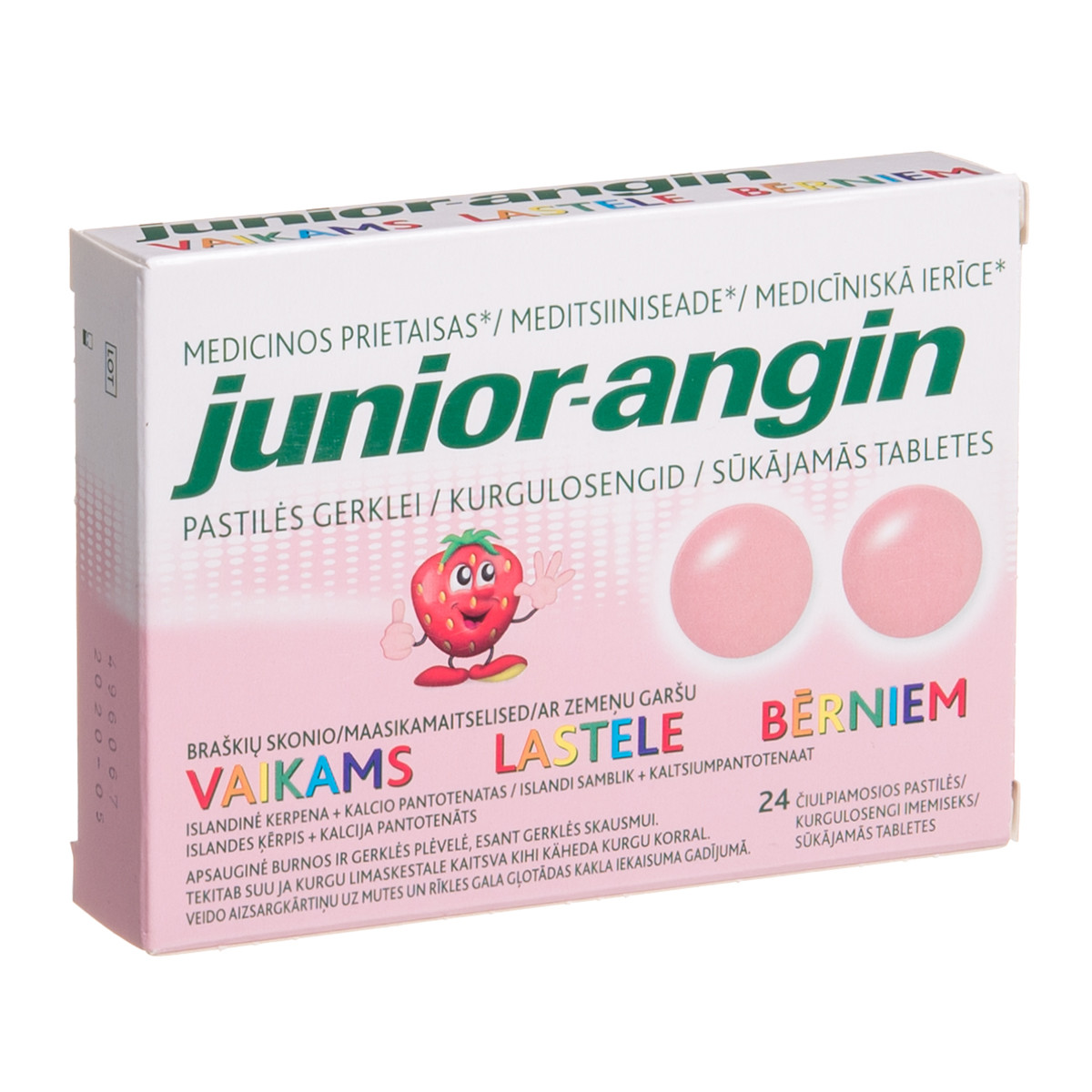 JUNIOR - ANGIN, 24 pastilės