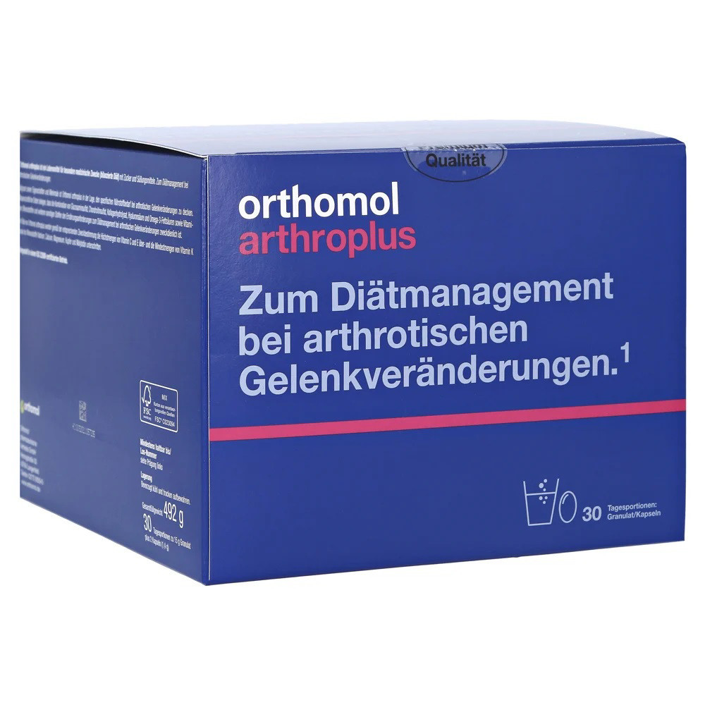 ORTHOMOL ARTHRO PLUS, milteliai ir kapsulės, 30 porcijų