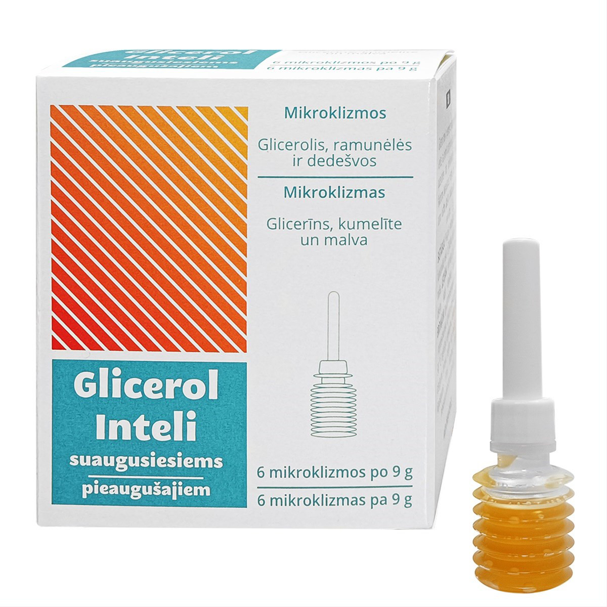 GLICEROL INTELI, 9 g, mikroklizmos suaugusiems, N6