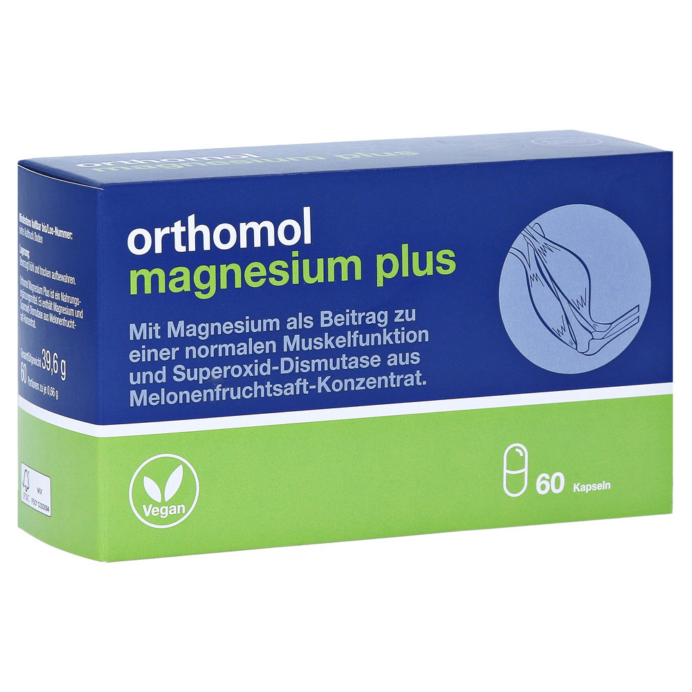 ORTHOMOL MAGNESIUM PLUS, 60 kapsulių