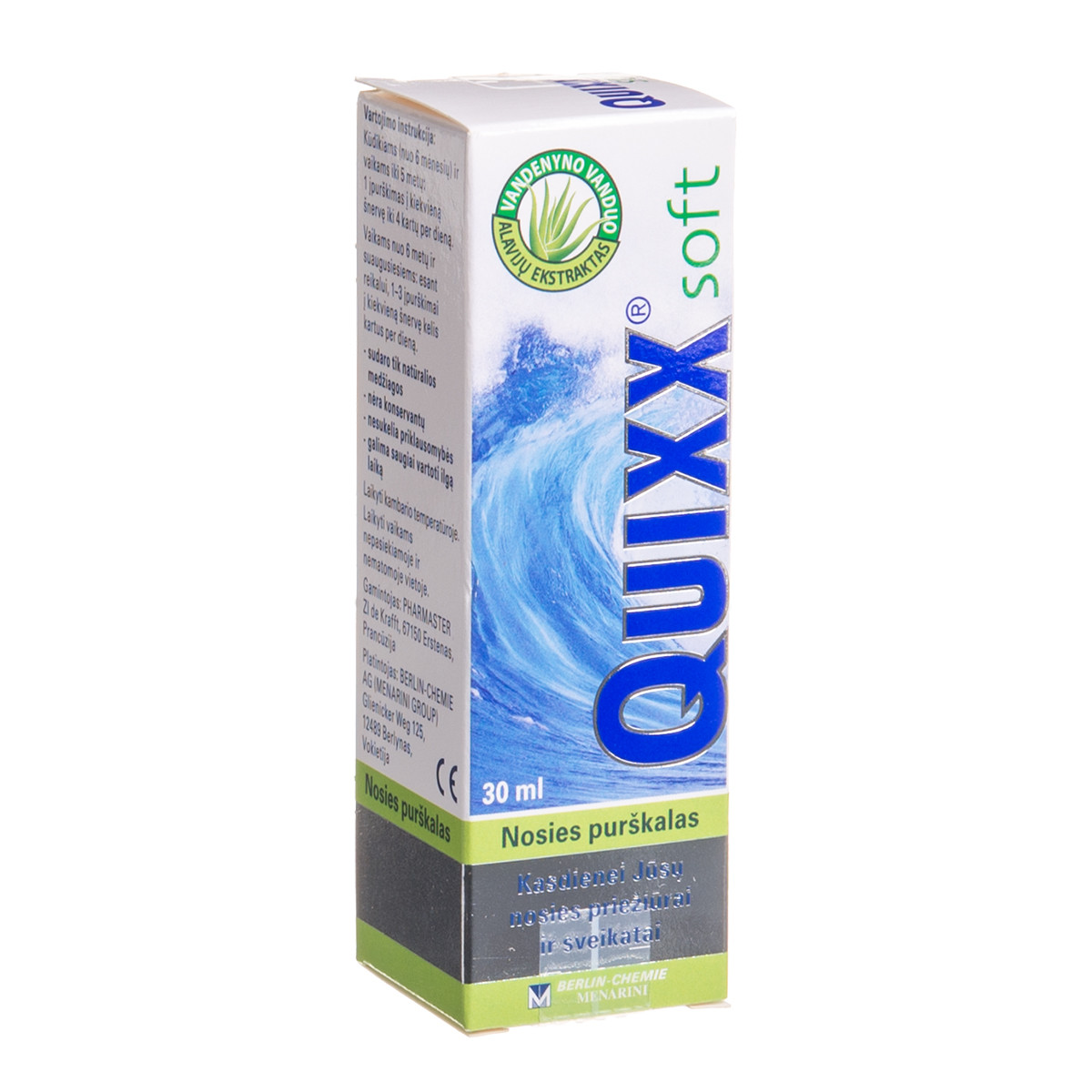 QUIXX SOFT NASAL SPRAY, nosies purškalas, 30 ml