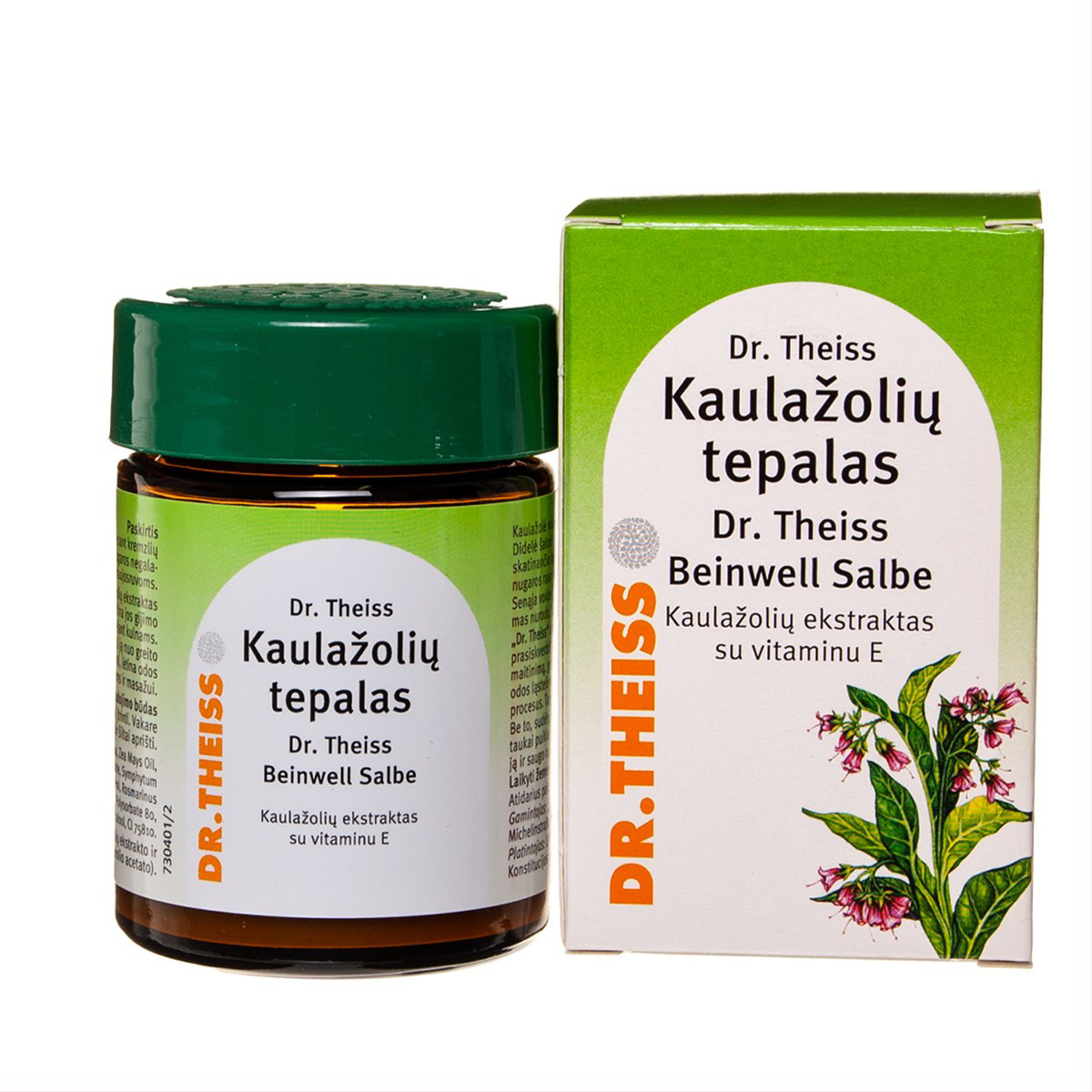 DR. THEISS KAULAŽOLIŲ TEPALAS, su vitaminu E, 50 g