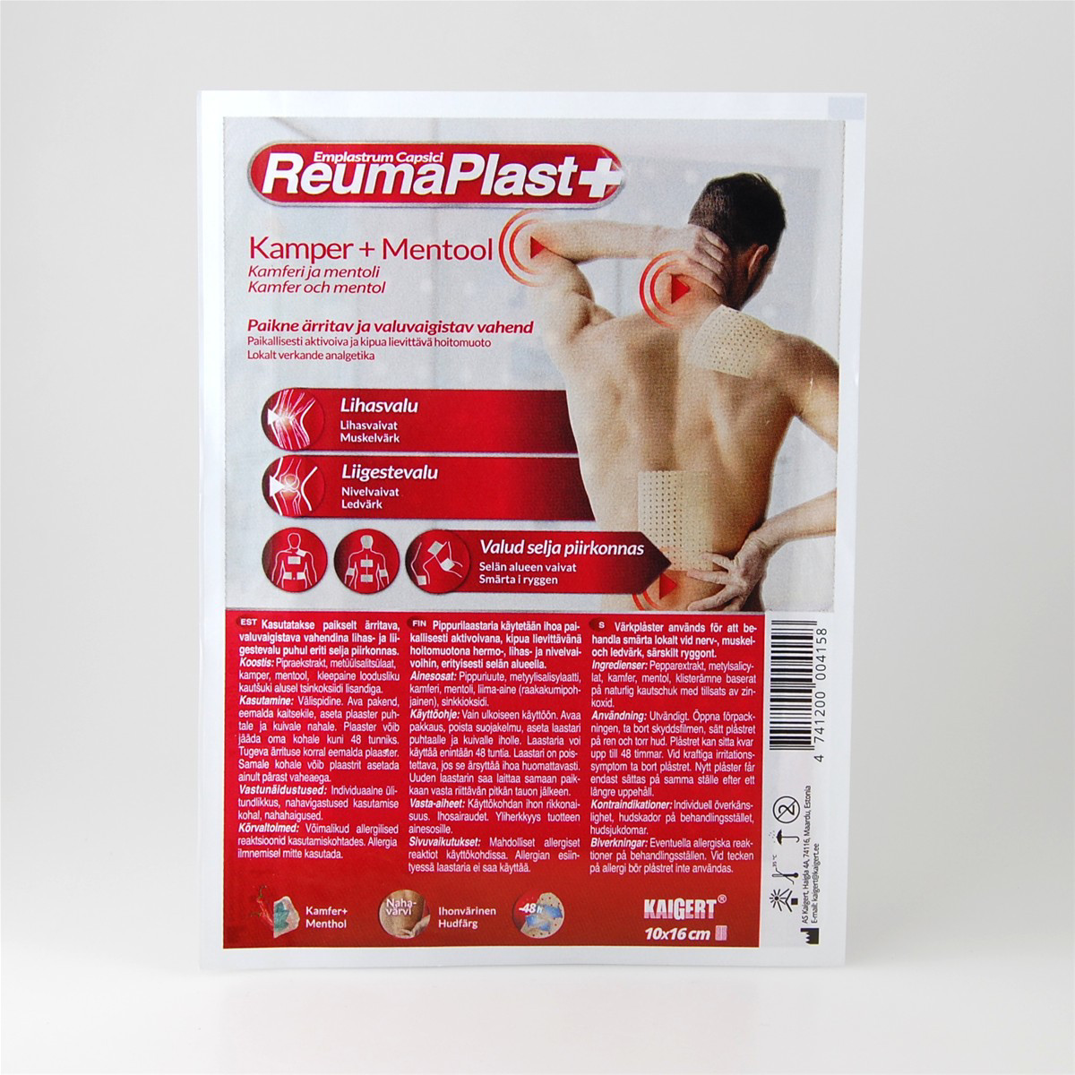 REUMAPLAST, pleistras, 10 x 16 cm, 1vnt.
